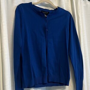 August Silk Royal Blue Knit Top